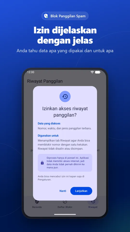 Explanation of the permissions used